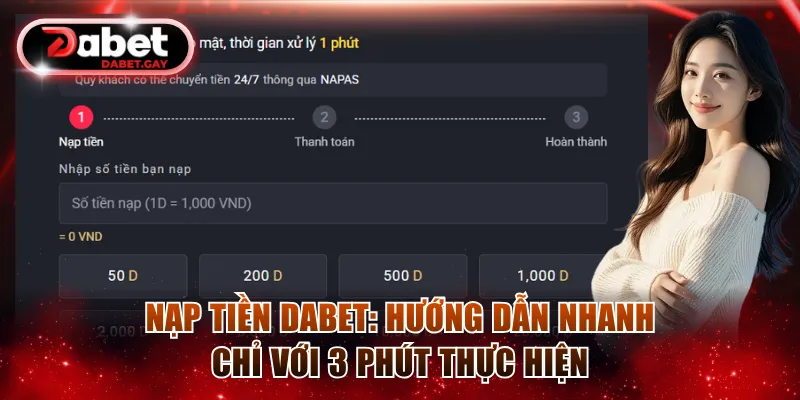 Nạp tiền Dabet