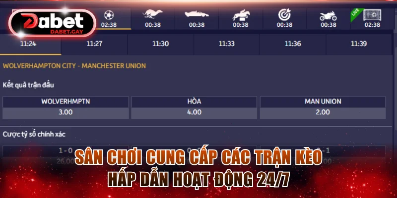 PP Sports - Kiến Tạo Sảnh Cược Thể Thao Thống Trị Dabet 4 Sân chơi cung cấp các trận kèo hấp dẫn hoạt động 24/7