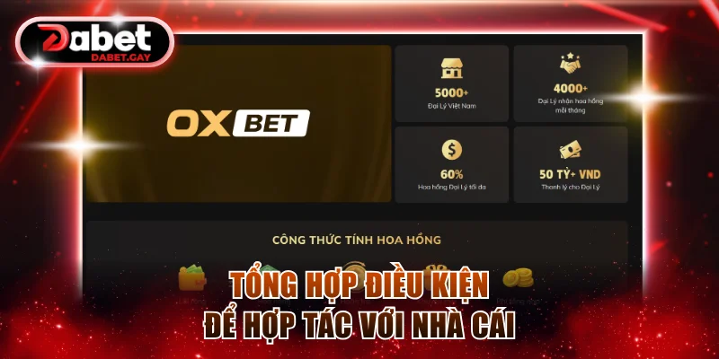Tổng hợp điều kiện để hợp tác với nhà cái